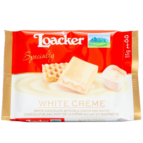 Picture of LOACKER WHITE CHOC BAR 54GR